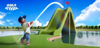Screenshot of a golf course with players