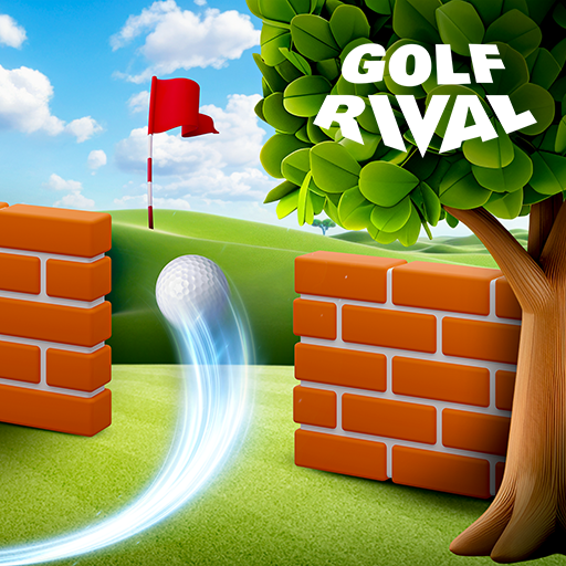 Golf player on a driving range